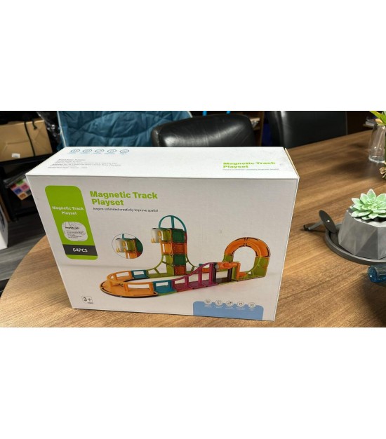 64pc Magnetic Track Playset. 900Sets. EXW Los Angeles